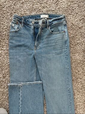 Abercrombie & Fitch Light Wash Straight-Leg Jeans